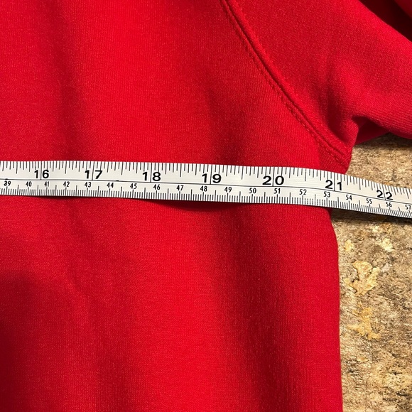 Vintage Top Stitch Morning Sun Christmas Tree Holly Collar Sweatshirt Size M - Picture 10 of 12